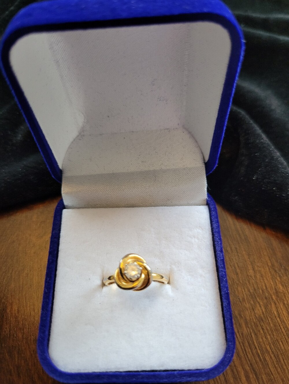 Premier Designs Gold-Tone Knot Ring with Center CZ - Women Jewelry